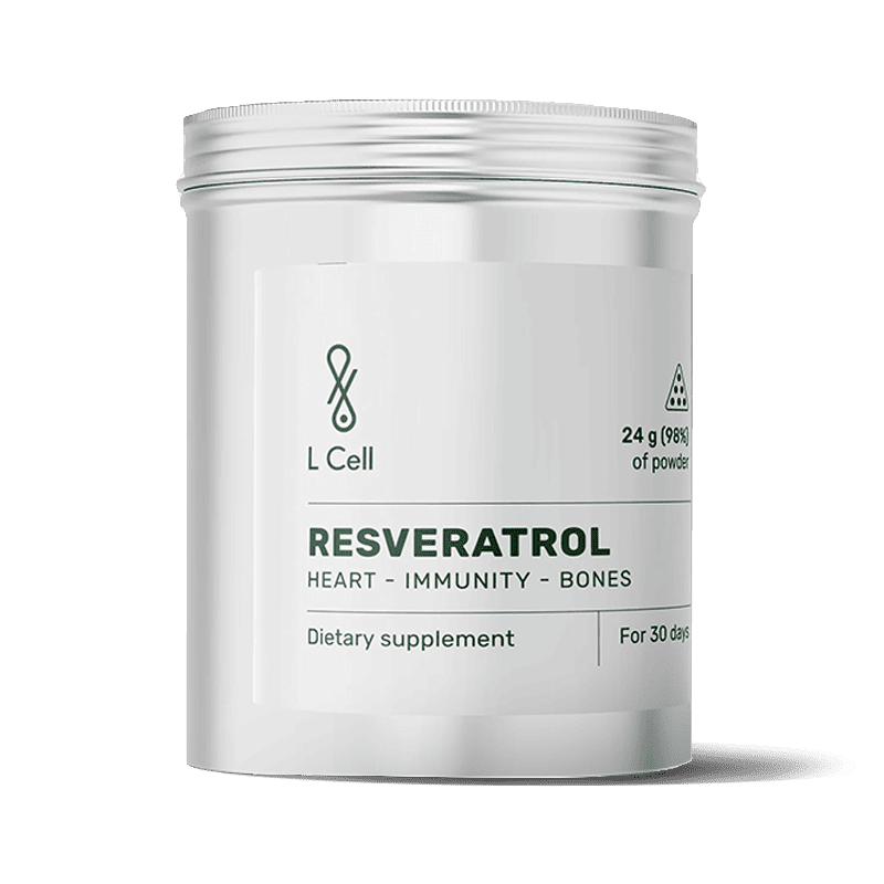 L Cell Trans Resveratrolis (milteliai, 24g)