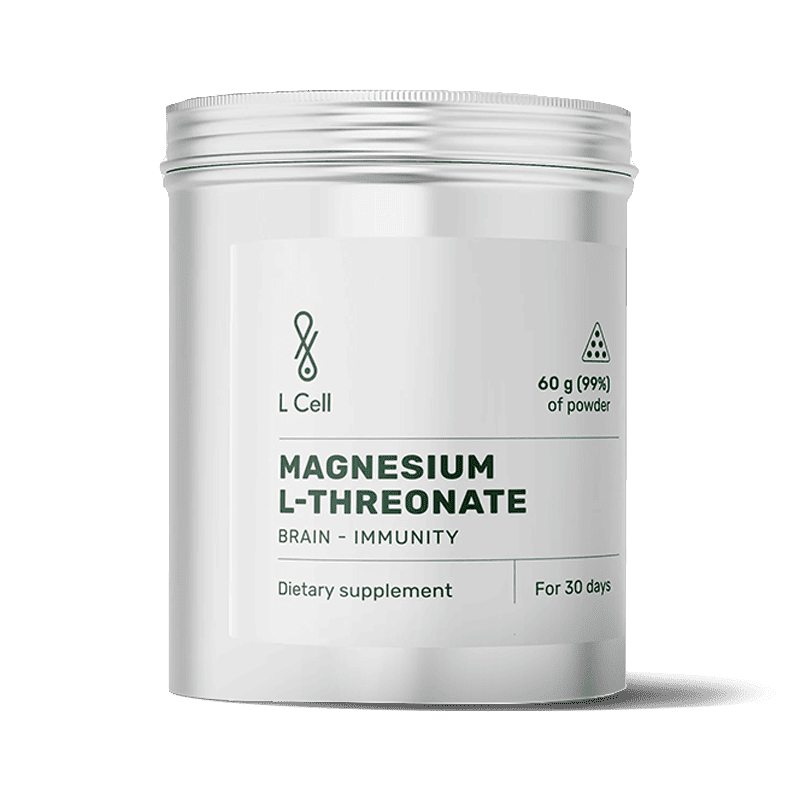 L Cell Magnio L-Treonatas (milteliai, 60g)