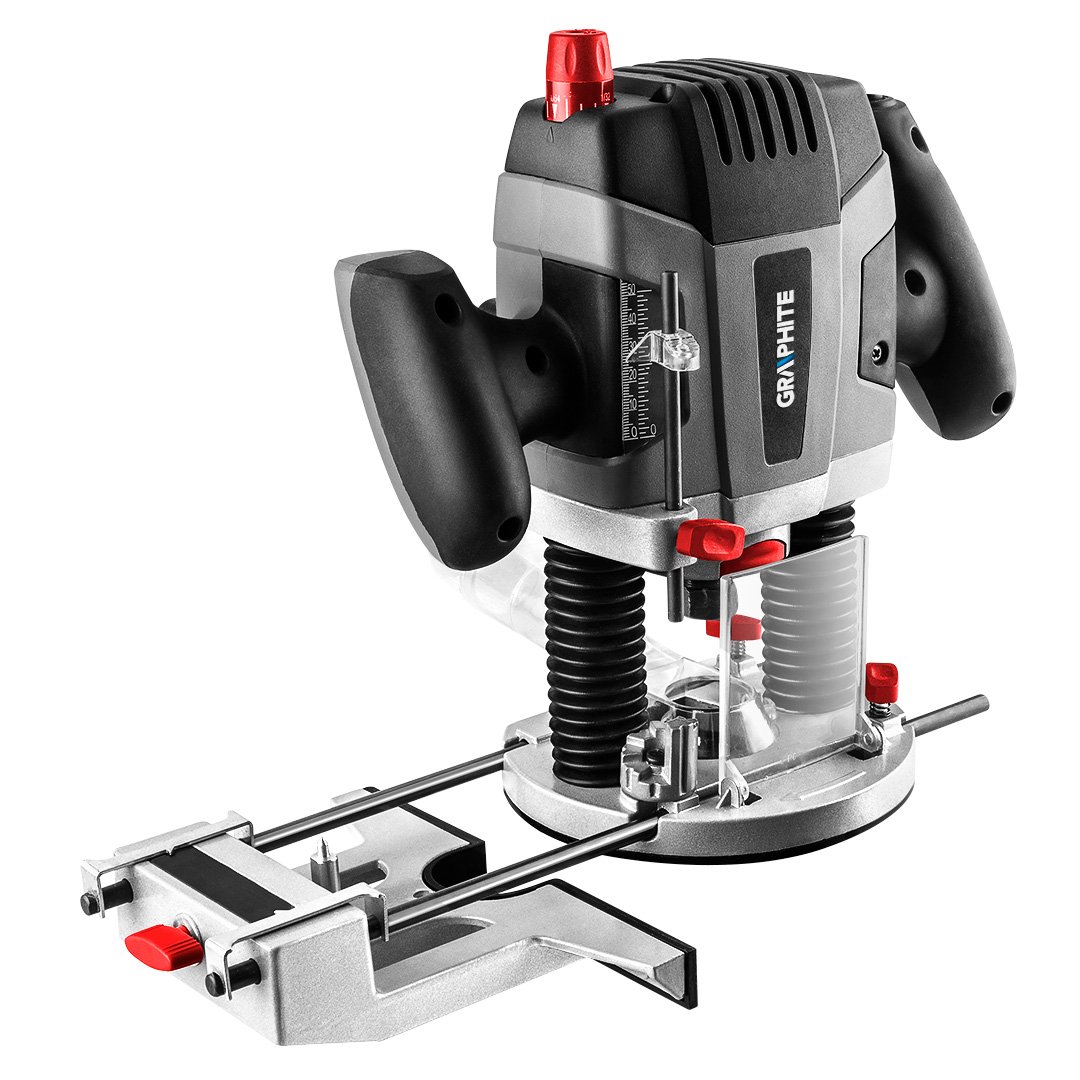 Vertikalus frezeris GRAPHITE 1300 W, reguliojamas