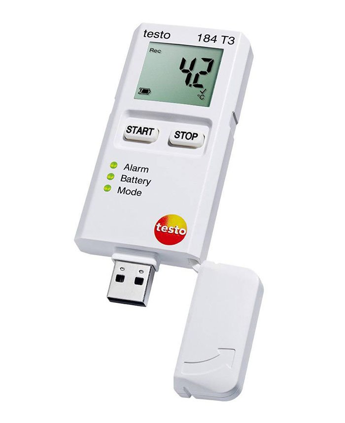 Testo 184 T3 temperatūros duomenų kaupiklis