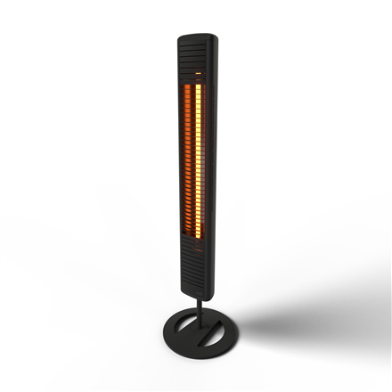 Mill | Outdoor Heater | OH2000ULGPFLOOR | Patio heater | 2000 W | Black | IP65|OH2000ULGPFLOOR