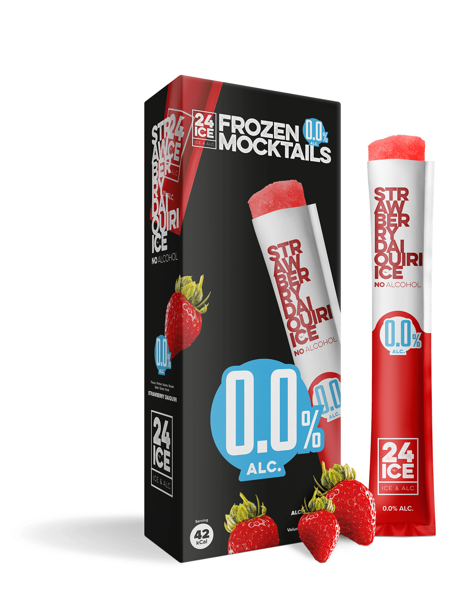 Šaldomieji ledai 24 ICE Strawberry Daiquiri 325ml