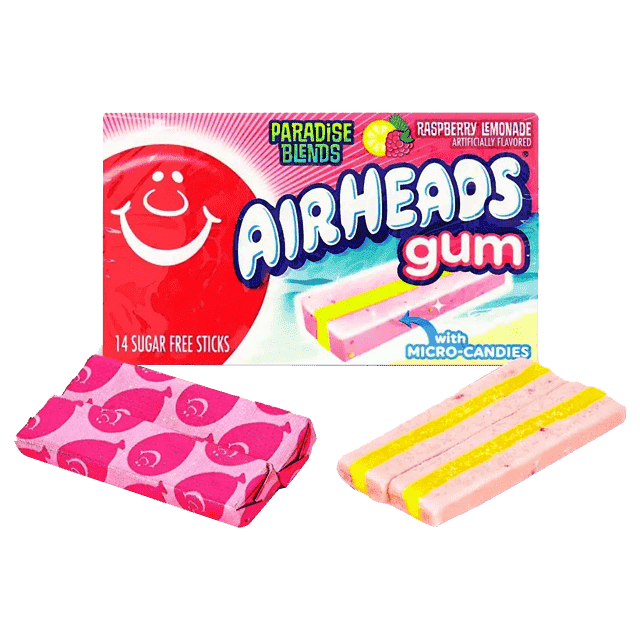 Kamtomoji guma AIRHEADS Raspberry Lemonade