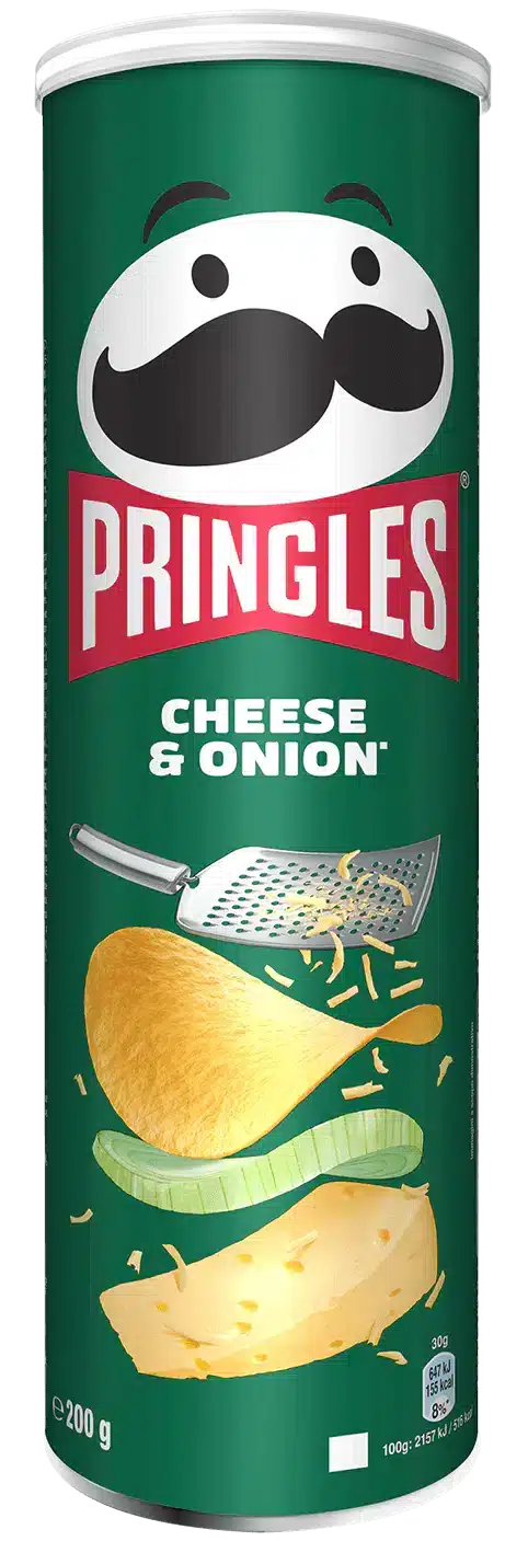 Traškučiai PRINGLES (Sūrio ir svogūnų sk.)
