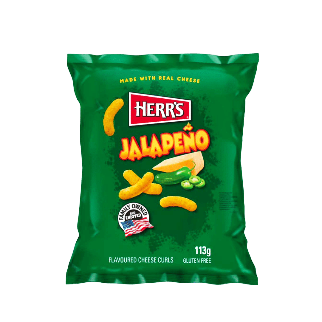 Traškučiai HERR'S (JALAPENO CURLS) 113g