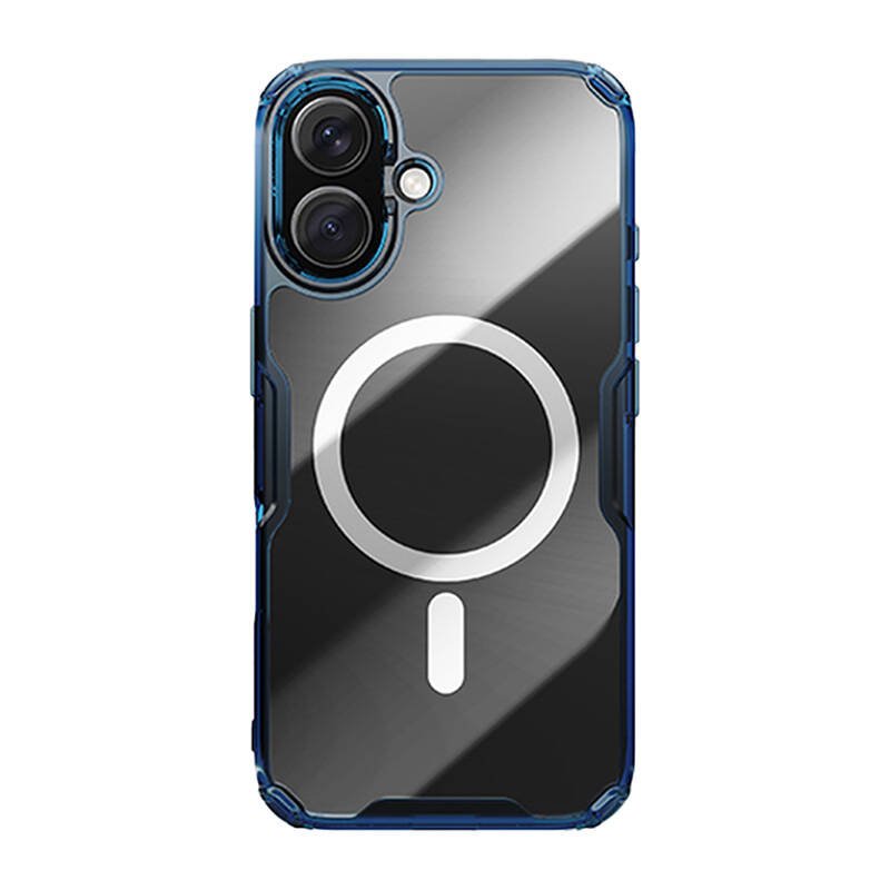 Nillkin Nature TPU Pro magnetinis iPhone 16 Plus dėklas (mėlynas)