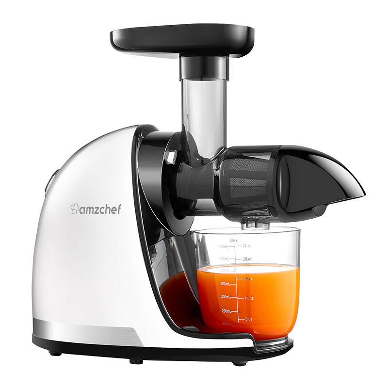 Lėtaeigė sulčiaspaudė AMZCHEF 1501-WT (balta)