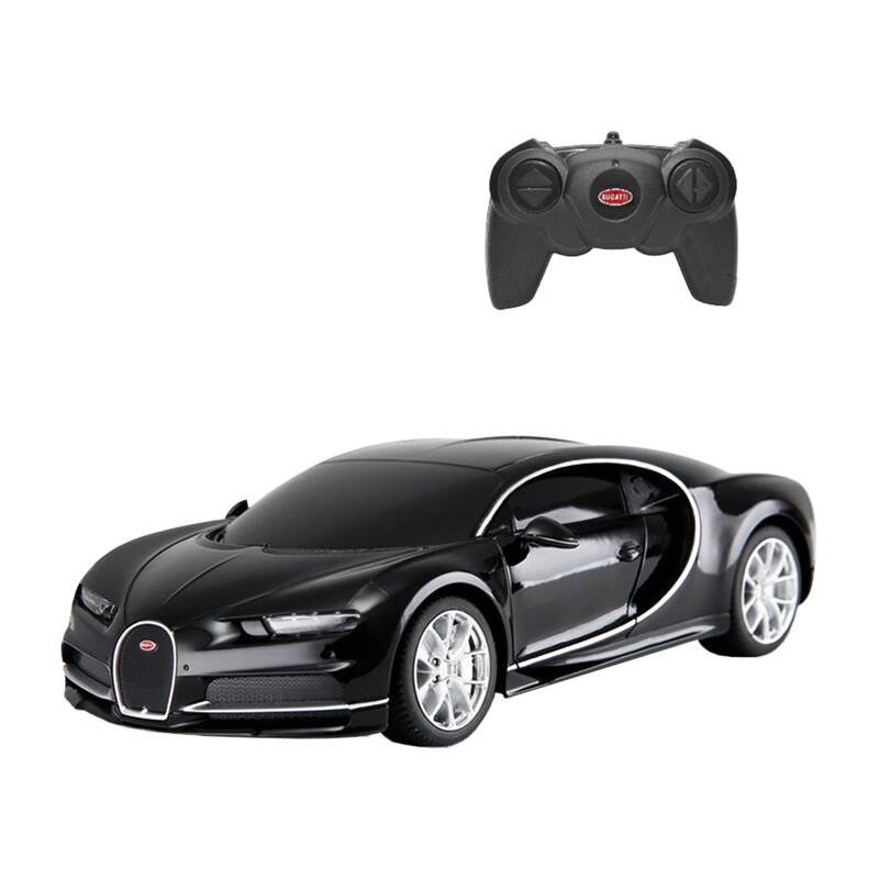 RASTAR R/C 1:24 Bugatti Chiron nuotolinio valdymo automobilis (juodas)