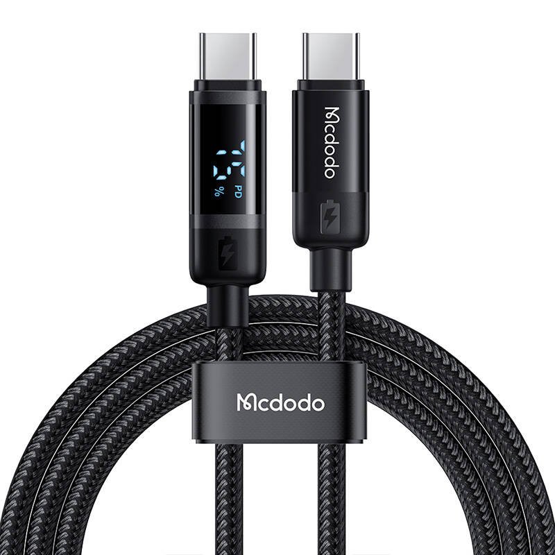 Mcdodo CA-5780 USB-C į USB-C 60W duomenų perdavimo kabelis 1,2 m (juodas)