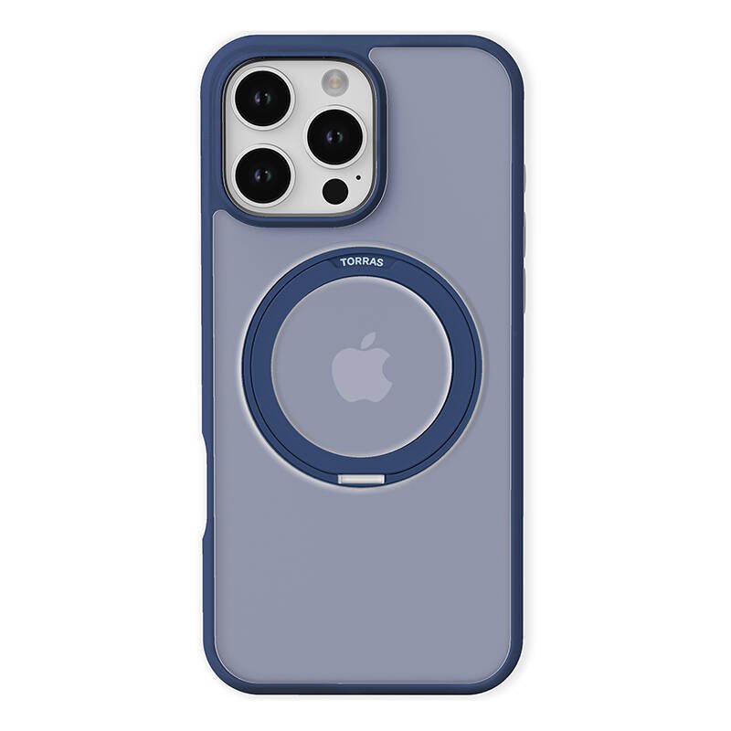 Torras Ostand Pro dėklas iPhone 16 Pro (mėlynas)