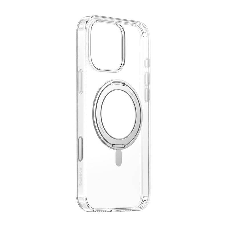 Magnetinis dėklas su stovu Baseus SkyRing 360° iP16 Pro (skaidrus)