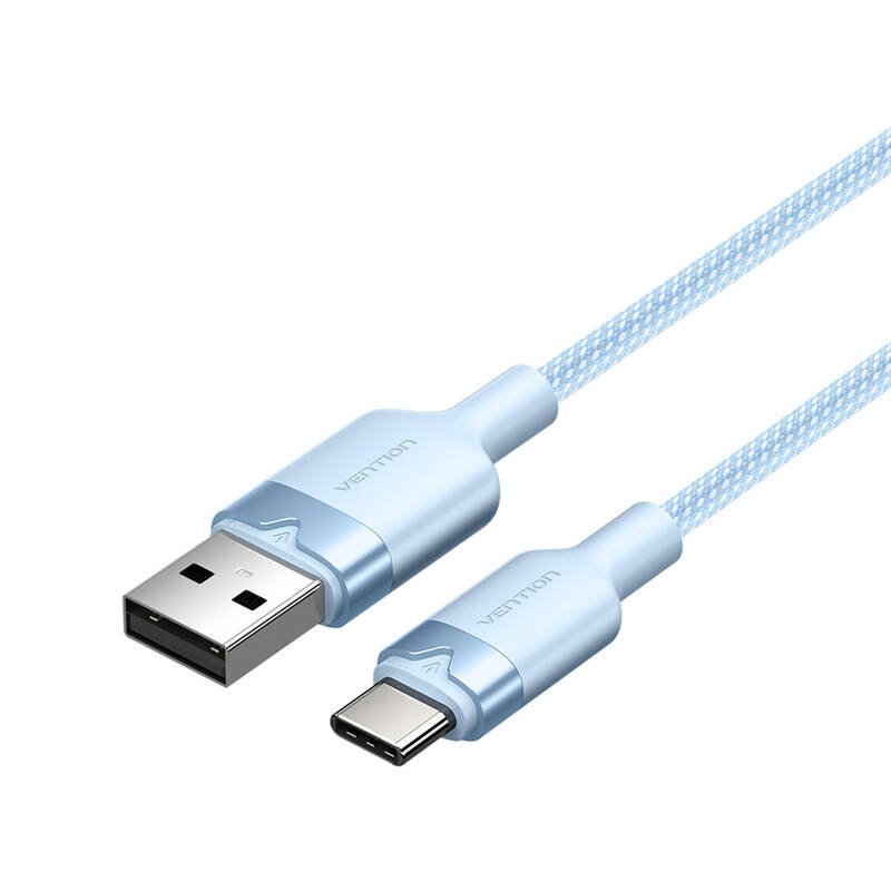 USB 2.0 A į USB-C 3A kabelis Vention CTNLF 1M (mėlynas)