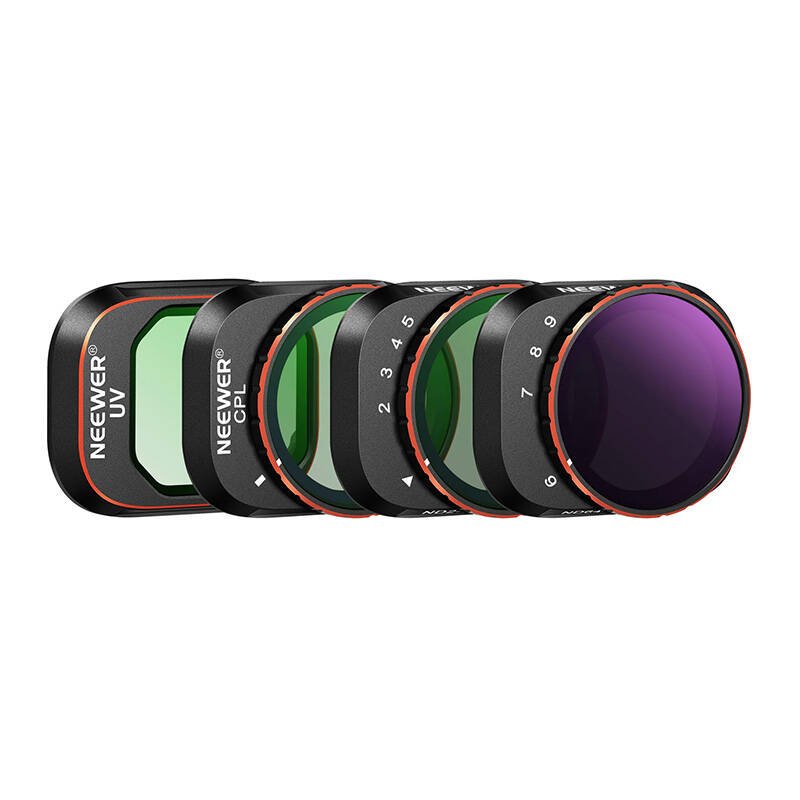 DJI Mini 3 / Mini 3 Pro filtrų rinkinys Neewer FL24 VND 2-5 STOP&6-9 STOP/UV/CP.