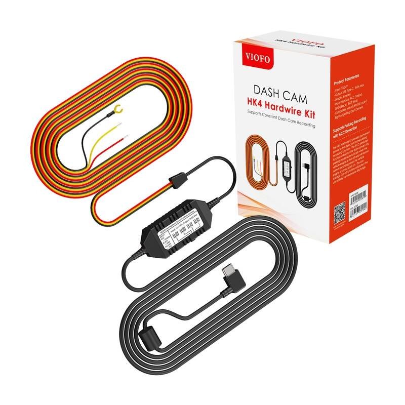 Maitinimo kabelis VIOFO HK4 USB-C vaizdo įrašymo įrenginiams