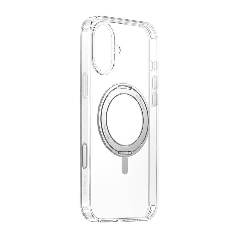 Baseus SkyRing 360° iP16 magnetinis dėklas su stovu (skaidrus)