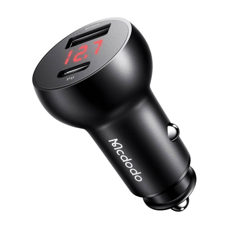 Mcdodo CC-6810 USB-A + USB-C automobilinis įkroviklis, 30 W