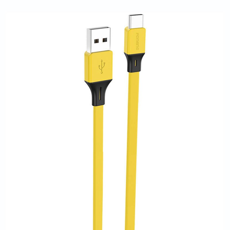Foneng X96 USB-A - USB-C kabelis 2,4 A, 1 m (geltonas)