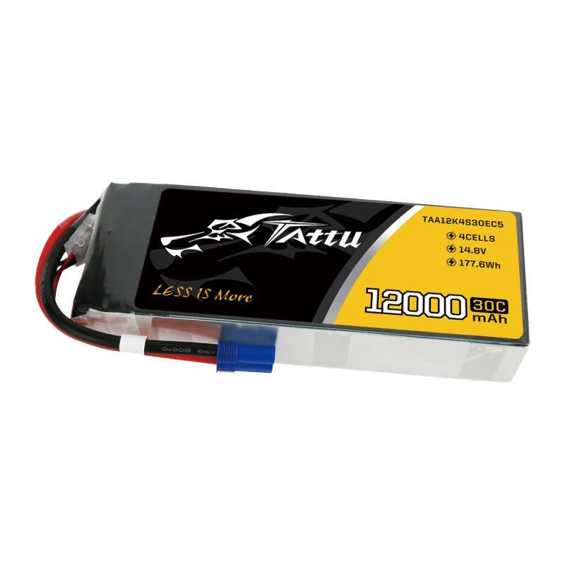 TATTU 12000 mAh 14.8 V 30C 4S1P lipo baterija su EC5