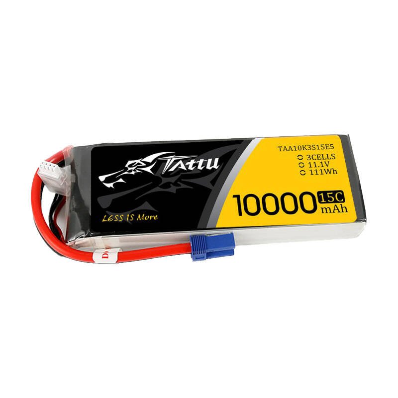 Tattu 11.1 V 15C 3S 10000 mAh lipo baterija
