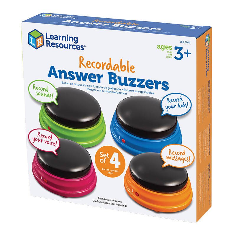 Įrašomi atsakymų mygtukai (4 vnt.) Learning Resources LER 3769