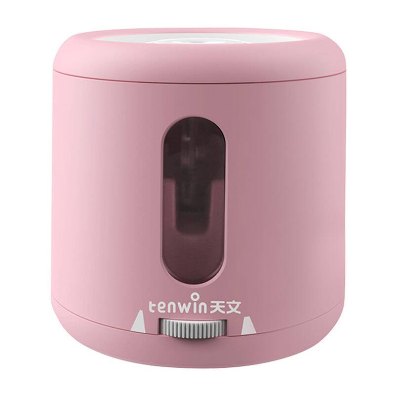 Pieštukų aštrinimo įrenginys Tenwin 8035-4 baterijomis/USB (rožinis)