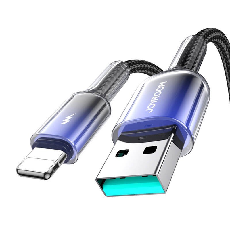 Kabelis USB-A Lightning Joyroom S-A42 3A 1,2 m juodas