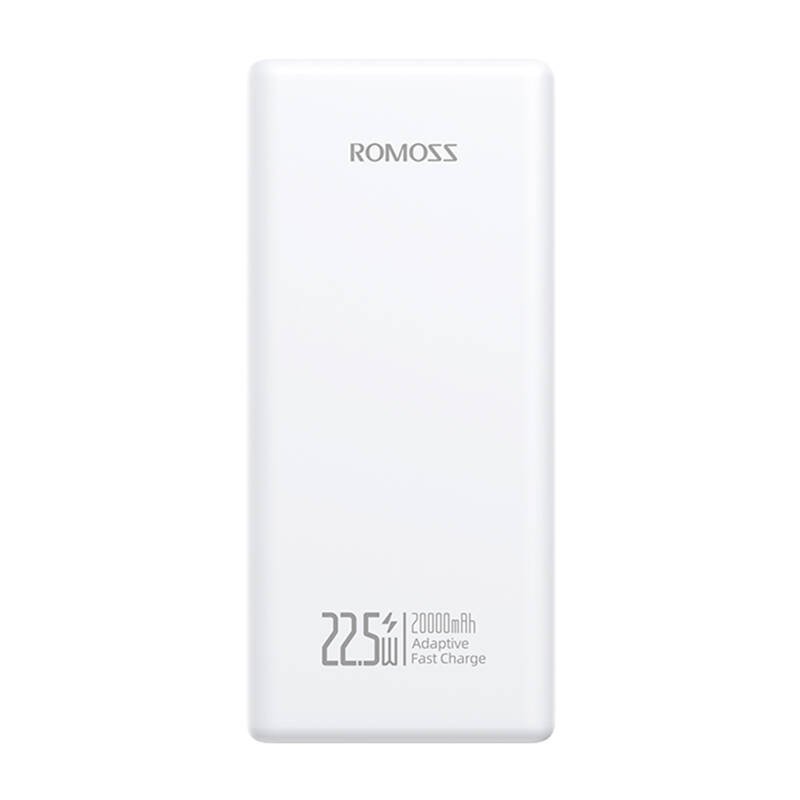 Išorinė baterija Romoss PRC20 20000mAh 22.5W (balta)