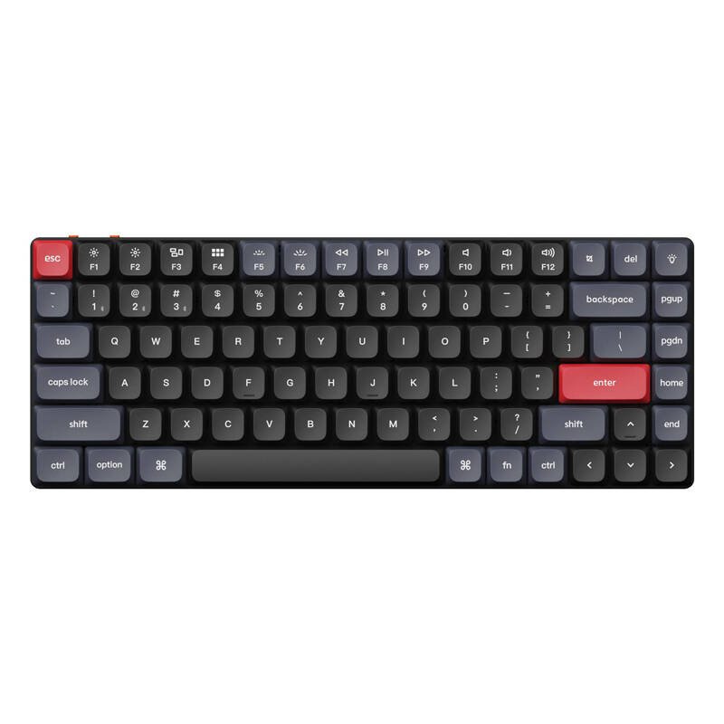 Keychron K3 Pro belaidė žemo profilio mechaninė klaviatūra, rudas jungiklis (juoda) [K3P-A3]