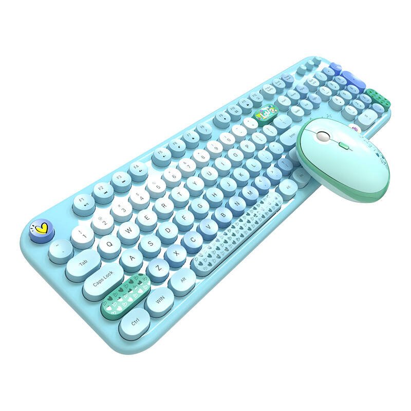 MOFII Lovely 2.4G belaidė klaviatūra + pelės rinkinys (mėlyna)