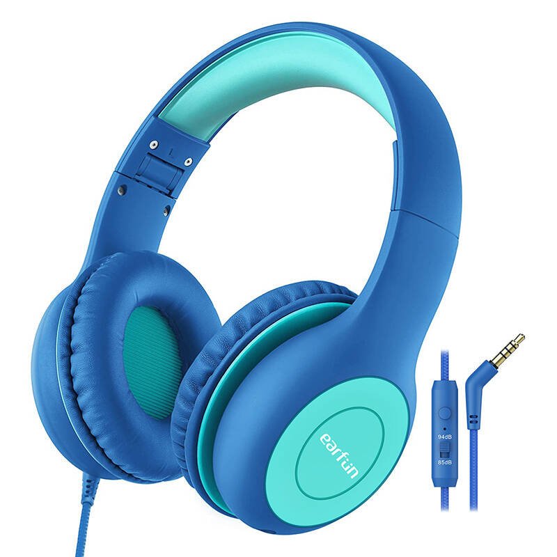 EarFun Kids K1 In-Ear ausinės (mėlynai žalios)