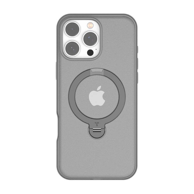 Torras Ostand Spin dėklas iPhone 16 Pro (pilkas)
