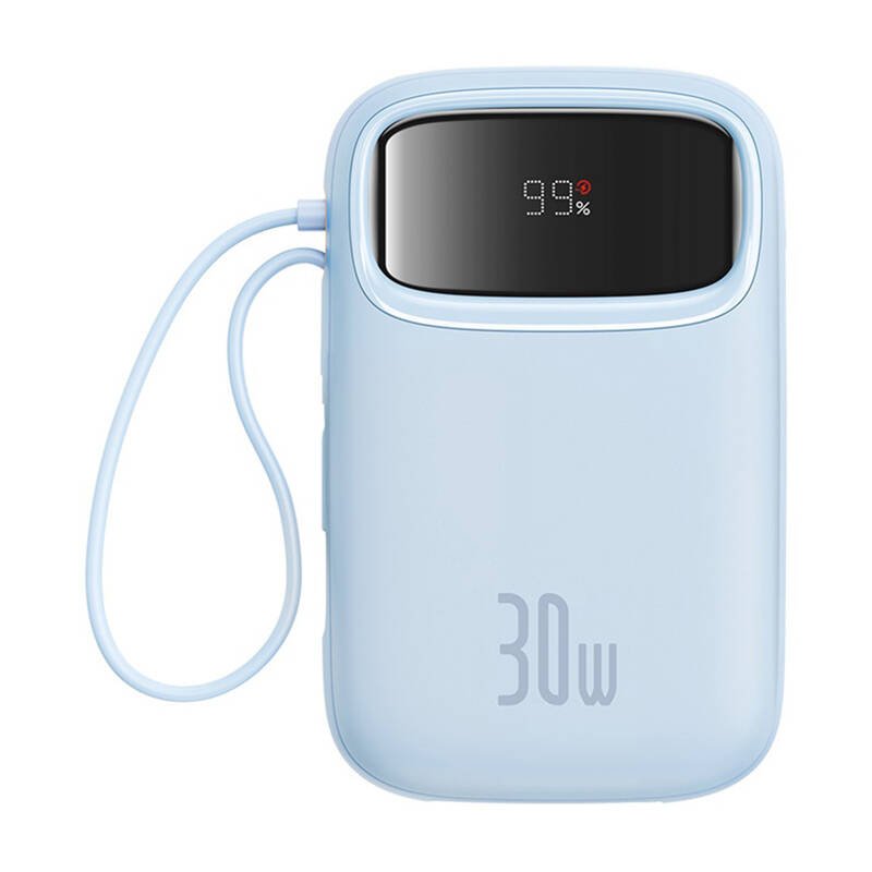 Powerbank Baseus QPow 2 10000mAh 30W 2xUSB-C (mėlynas)
