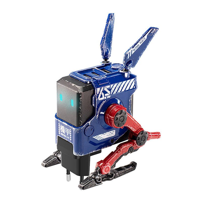 GravaStar Alpha65 65W GaN greito įkrovimo įkroviklis War Damaged Version mėlynas