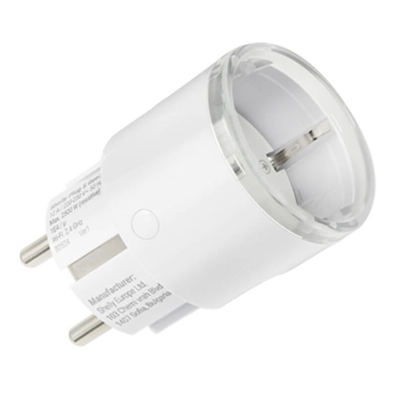 Shelly Plug S MTR Gen3 išmanus lizdas (Balta)