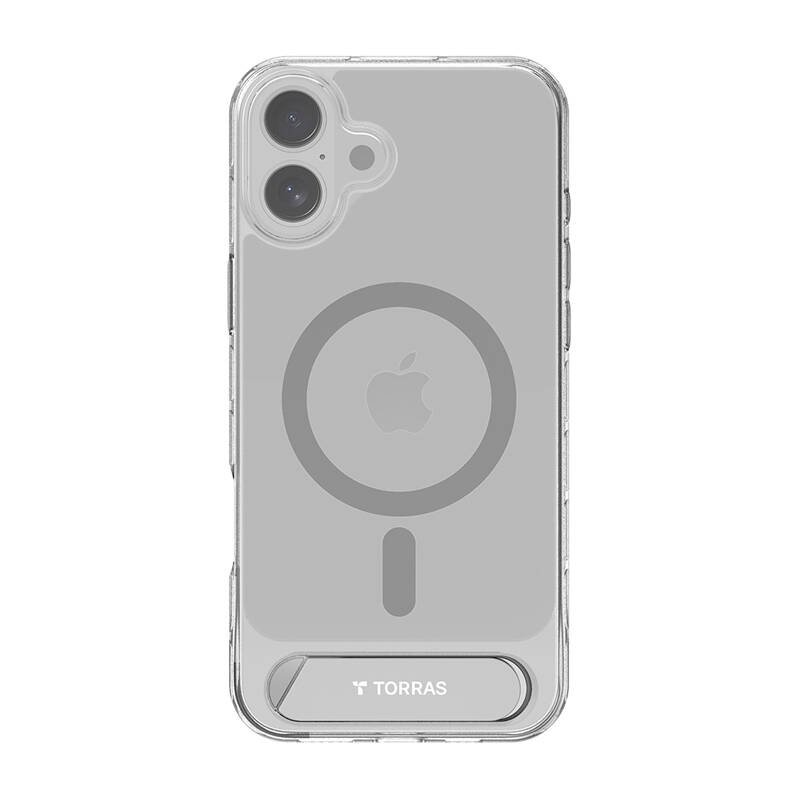 Torras Pstand serijos dėklas iPhone 16 Plus (skaidrus)