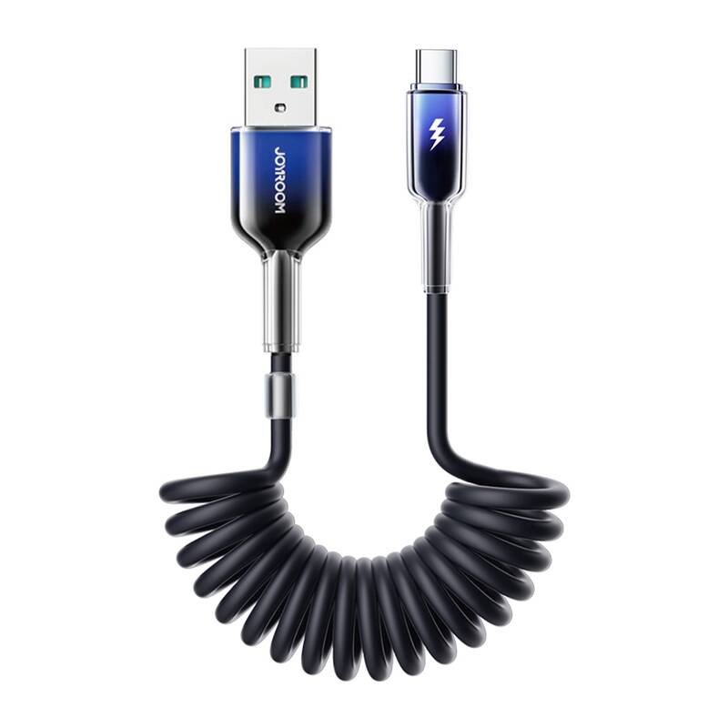 Joyroom S-A51 60W USB-A USB-C kabelis 1,5 m juodas