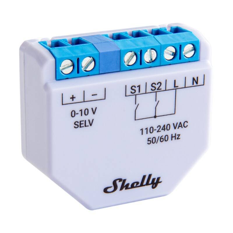 Shelly Plus 0–10V šviesos reguliatorius