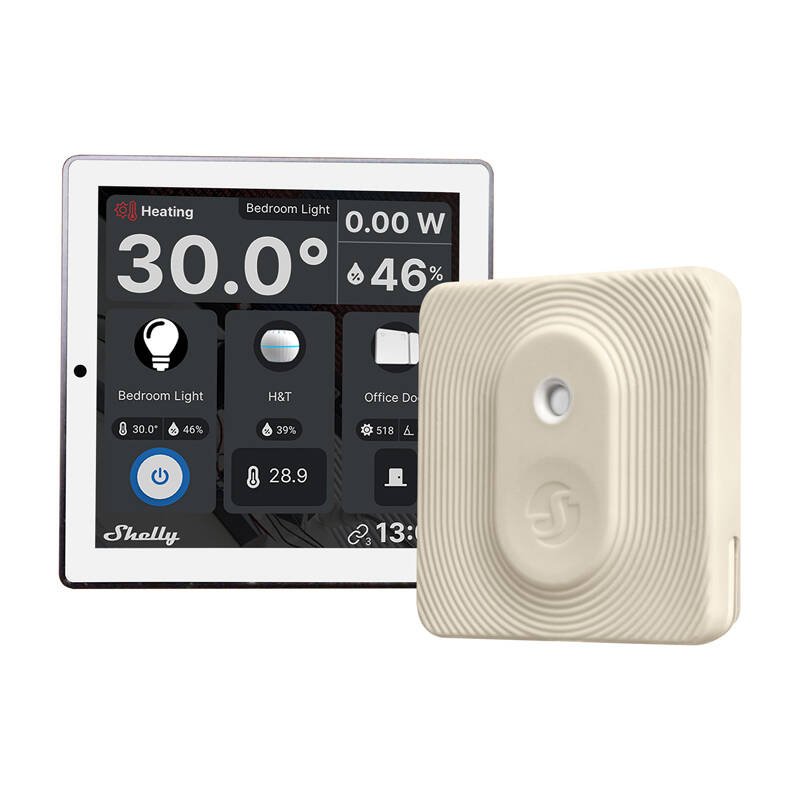 Komplektas Shelly Wall Display Control Panel (balta) + BLU H&T Ivory