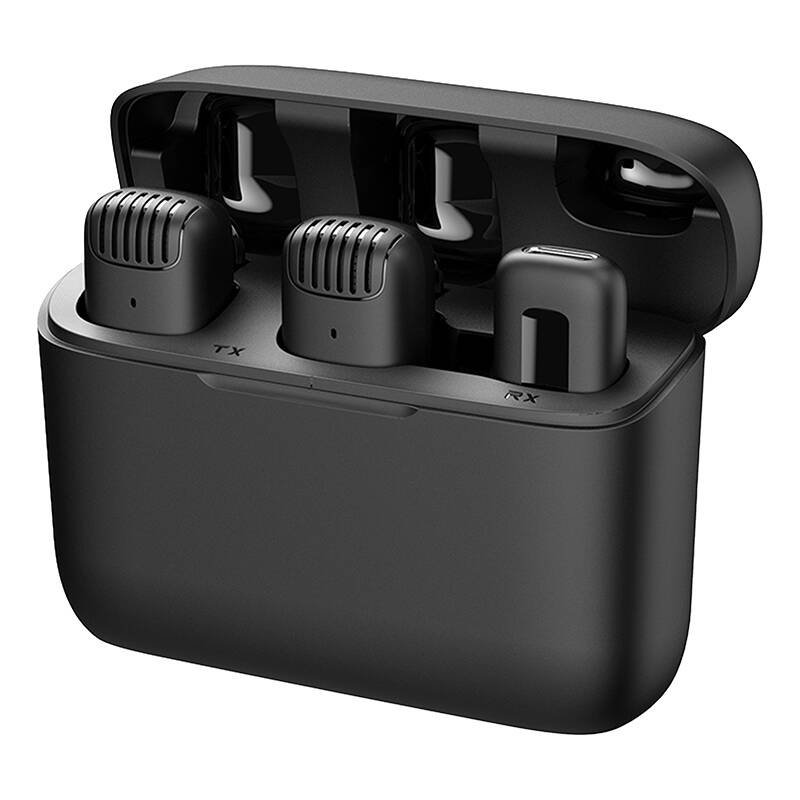 Mikrofonas su įkrovimo dėklu Apexel APL-MIC014 lightning, 2 vnt.