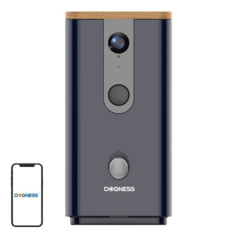 Išmanioji užkandžių šėrykla su kamera T03 Dogness (juoda)