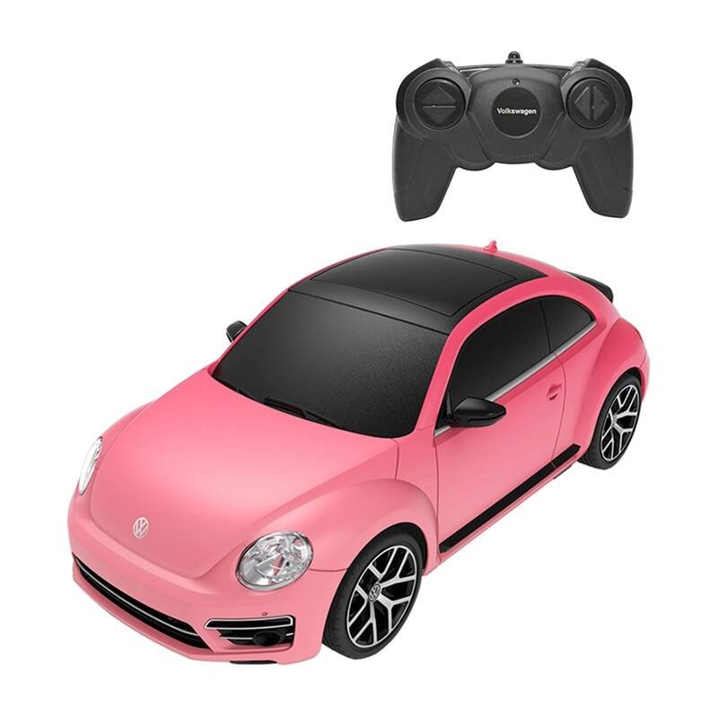 RASTAR R/C 1:24 Volkswagen Beetle nuotolinio valdymo automobilis - spalvos keitimas (rožinis)