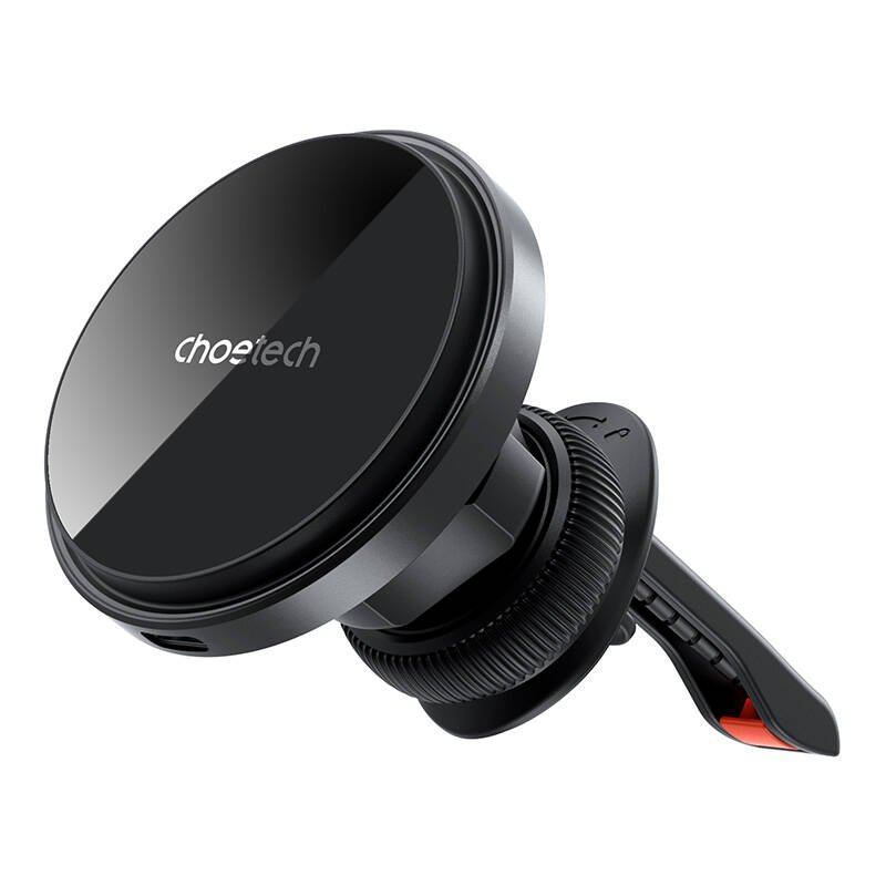 Magnetinis automobilio laikiklis su įkrovikliu Choetech T204-F, 15W (juodas)