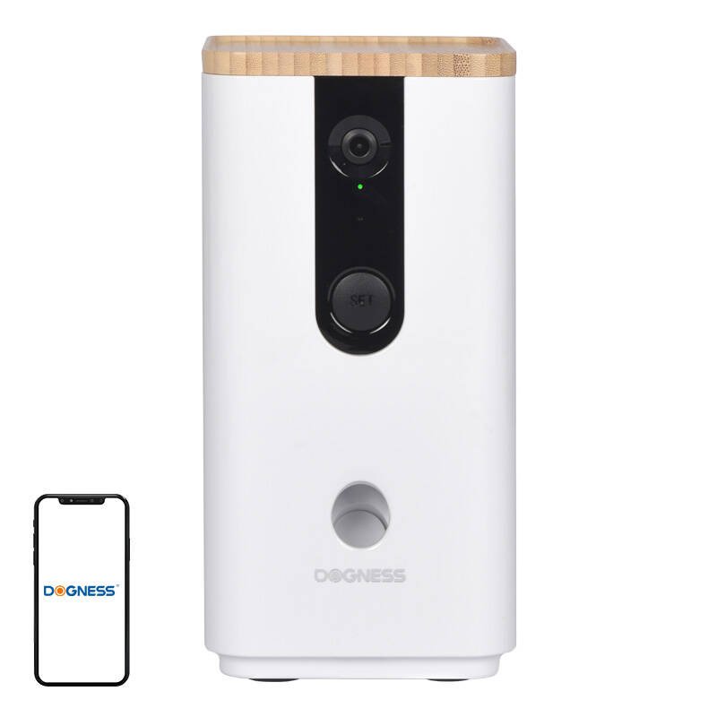 Išmanioji užkandžių šėrykla su kamera T03 Dogness (balta)