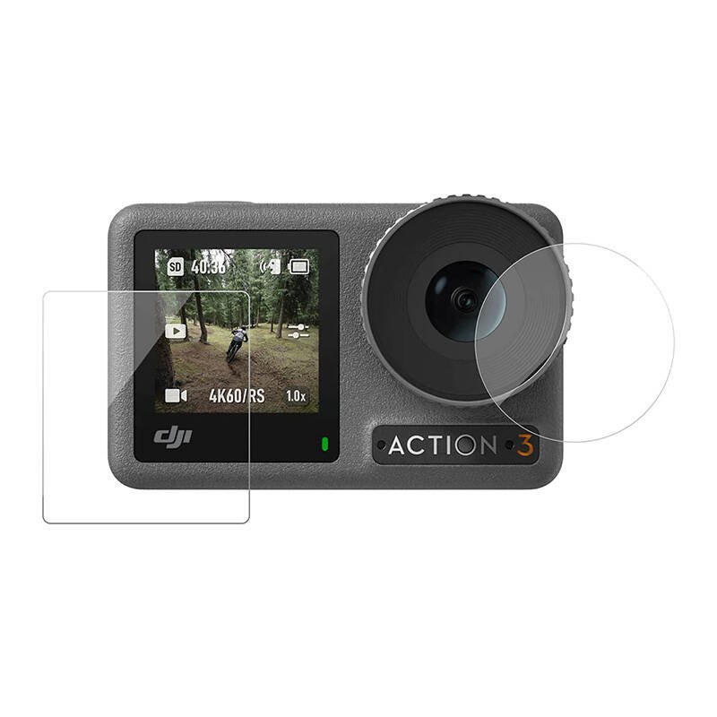 Grūdintas stiklas TELESIN DJI Osmo Action 4/3