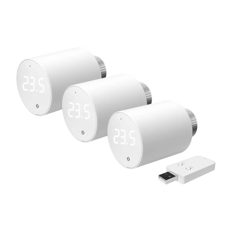 Shelly BLU TRV termostatinė galvutė, WiFi/Bluetooth (3 vnt su valdymo vienetu)