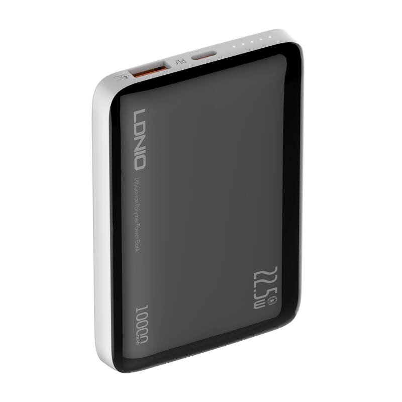 Išorinė baterija Ldnio PQ25 22.5W 10000 mAh USB-C (juoda)