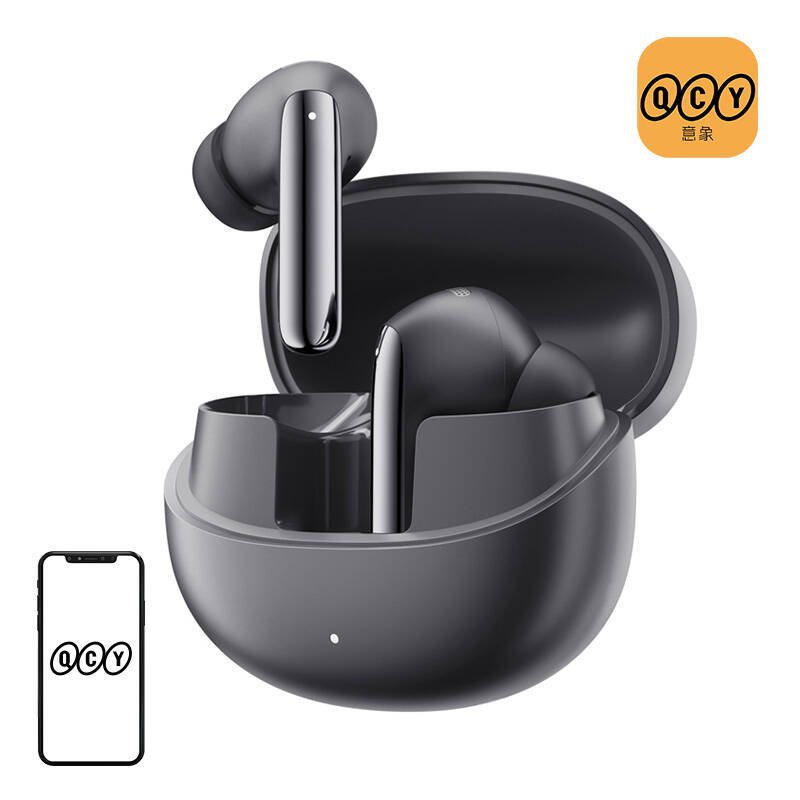 Ausinės TWS QCY MeloBuds Pro HT08, ANC (juodos spalvos)