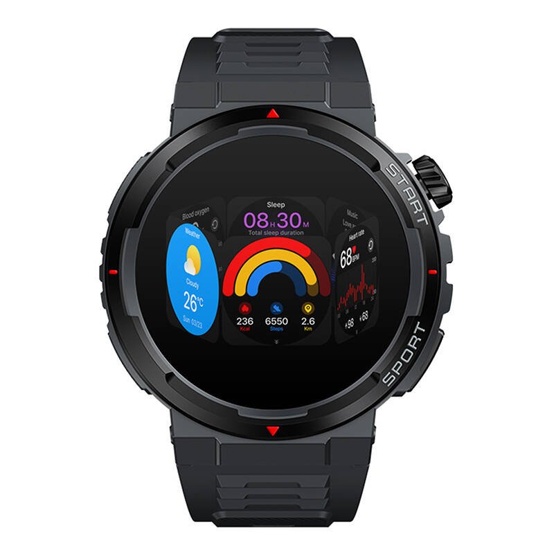 Zeblaze Ares 3 Plus išmanusis laikrodis (juodas)