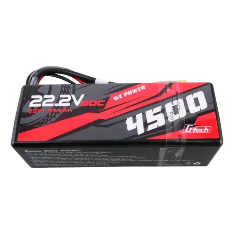 Gens ace G-Tech 4500mAh 6S1P 22,2V 60C kietojo korpuso RC automobilių Lipo baterija 14#