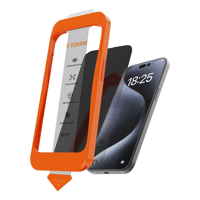 Torras Install Master grūdintas stiklas, skirtas iPhone 16 Pro